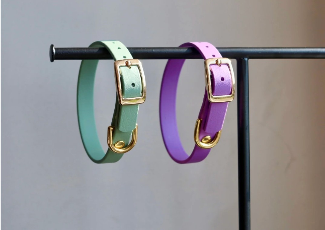 BioThane mini halsband, Puppy's en kittens. Waterproof BioThane. Mini.